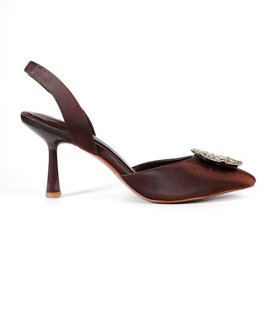 MAVI SLINGBACK - GOLD BROOCH